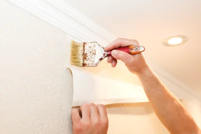 Pose de papier peint à Condat — revêtements muraux et toiles de verre
